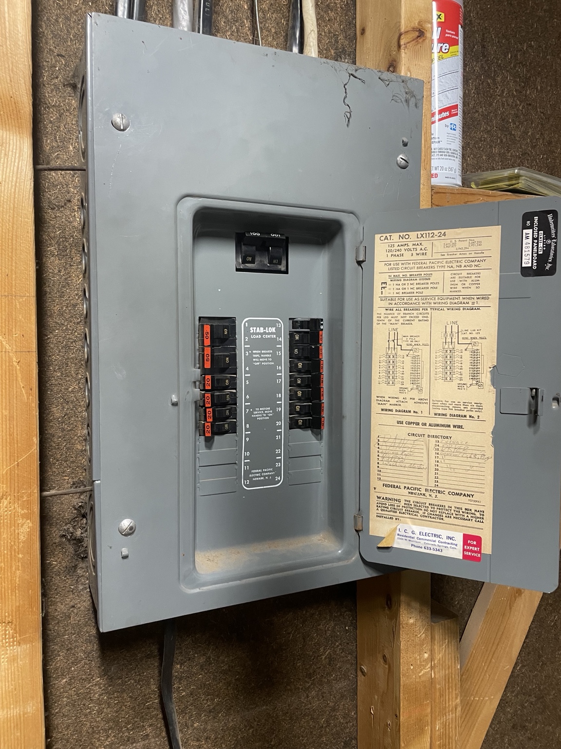 B.S. Electric Panel & Power Work project